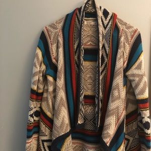 Old Navy chunky Aztec print open front cardigan